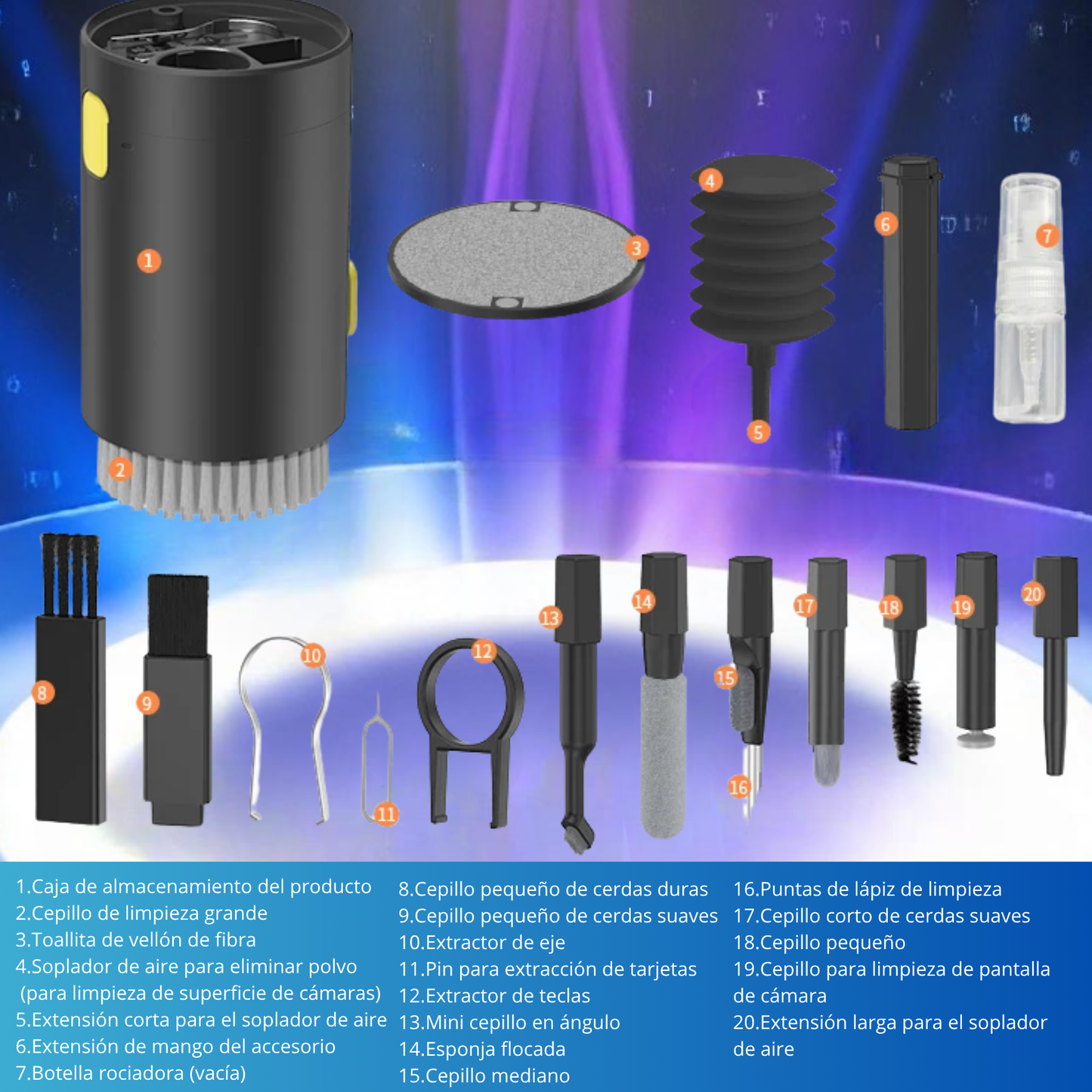 CleanMagicKit™ – El kit 20 en 1 que limpia tus gadgets como por arte de magia